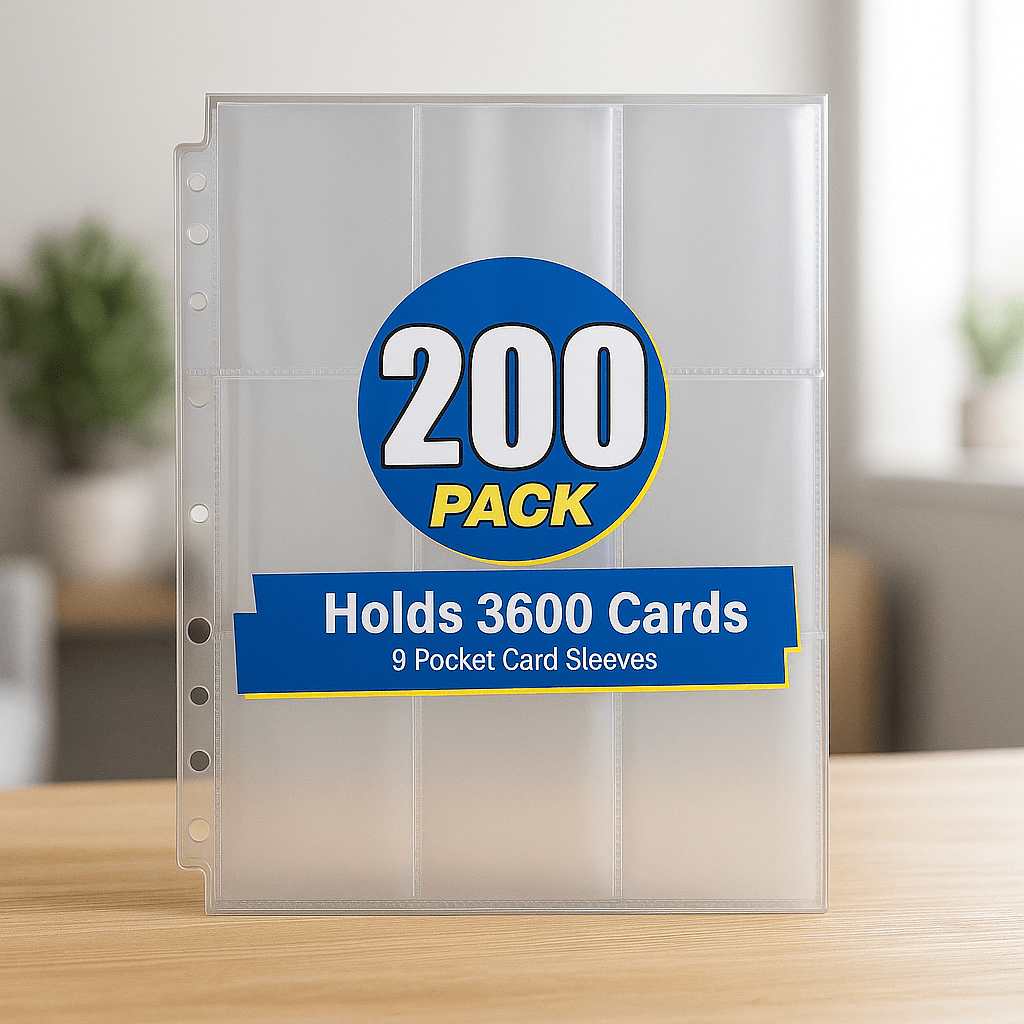 Lot de Feuilles 9 Poches Double Face – 756 Cartes – Compatibles Classeur 3/11 Anneaux Pokémon, TCG, MTG - Poké Capsule